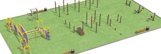 Проект спортивной площадки для любого возраста в Донецке