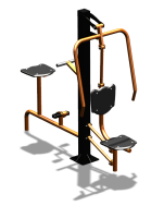 Уличный тренажер "Жим от груди Вело" УТ321 в Донецке