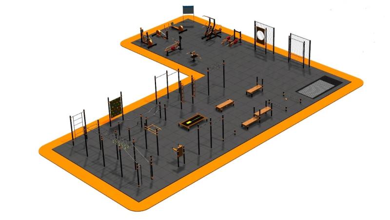 Дизайн проект спортплощадки Угловая в Донецке