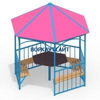 Беседка со столом и лавками МАФ 4121 в Донецке