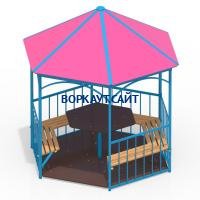 Беседка со столом, лавками и полом МАФ 4123 в Донецке