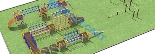 Проект спортплощадки с полосой препятствий в Донецке