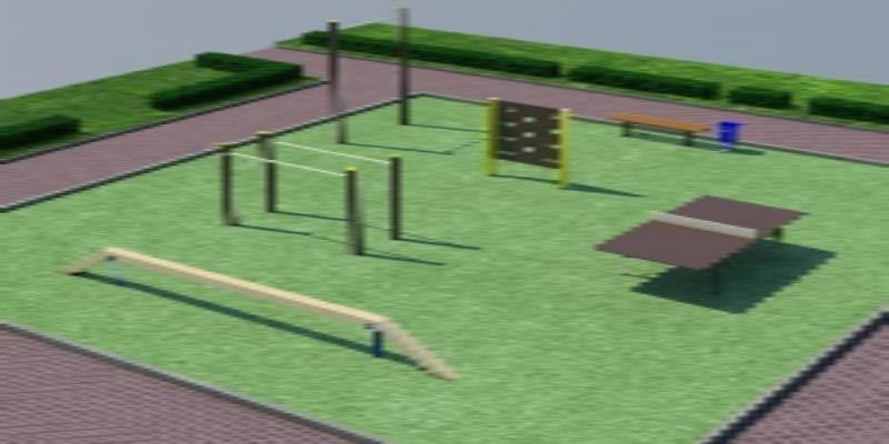 Проект спортплощадки мини спорт  в Донецке