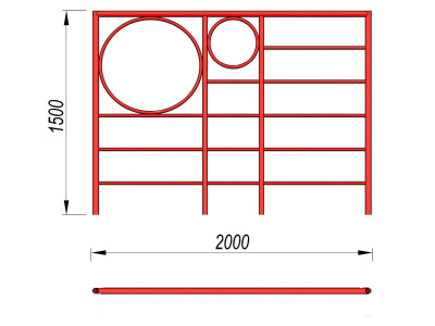 Шведская стенка с кольцами МАФ 3502 в Донецке