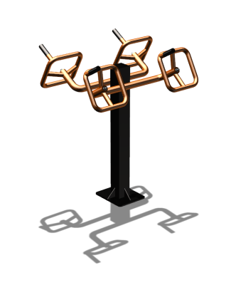 Уличный тренажер  "Штурвал двойной"  УТ201 в Донецке