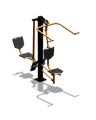 Уличный тренажер "Верхняя тяга Жим ногами" УТ322 в Донецке