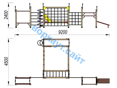 Детский спортивный комплекс ДСК 3102 в Донецке