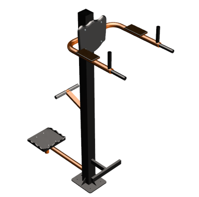 Уличный тренажер "Брусья Пресс Твистер" УТ345 в Донецке