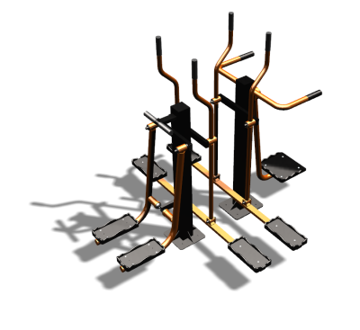 Уличный тренажер "Шпагат Маятник Лыжник двойной" УТ335 в Донецке