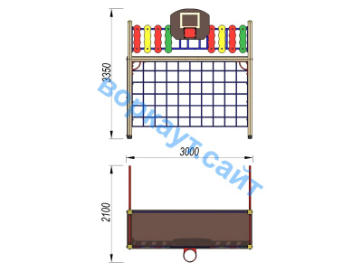 Детский спортивный комплекс ДСК 3101 в Донецке