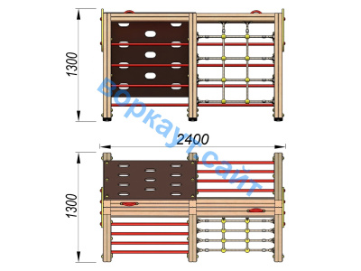 Детский спортивный комплекс ДСК 3203 в Донецке