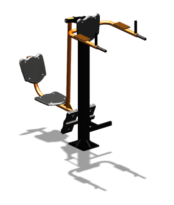 Уличный тренажер "Жим ногами Брусья Пресс" УТ329 в Донецке