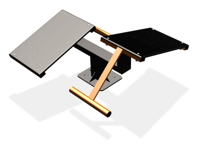 Уличный тренажер  "Скамья для пресса двойная"   УТ213 в Донецке