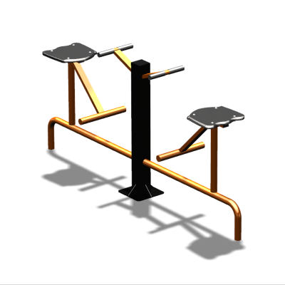 Уличный тренажер  "Твистер сидя двойной"   УТ216 в Донецке