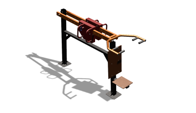 Силовой уличный тренажер  "Жим сидя"  УТ412 в Донецке
