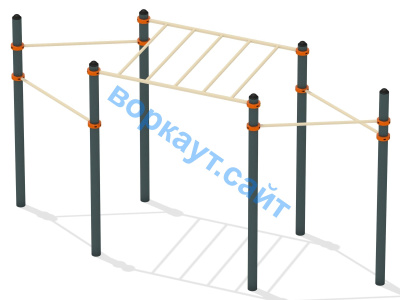 Турник разноуровневый с рукоходом ВС-26 в Донецке