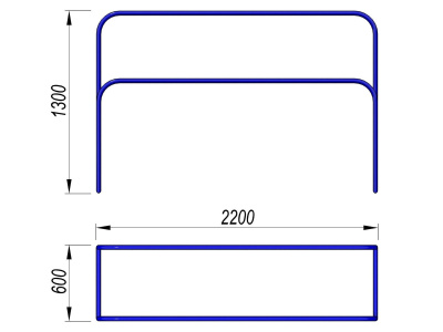 Брусья разновысокие МАФ 3531 в Донецке