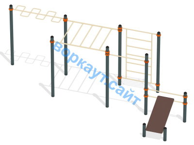 Спортивный комплекс воркаут ВС-45 в Донецке