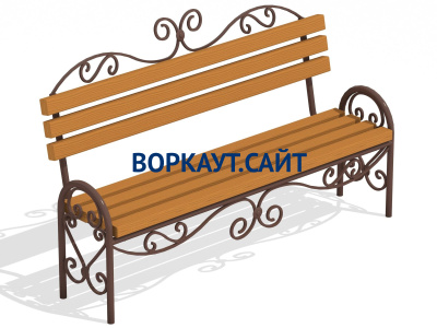 Лавочка кованная МАФ 1606 в Донецке