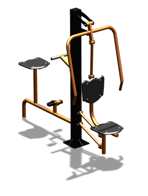 Уличный тренажер "Жим от груди Вело" УТ321 в Донецке