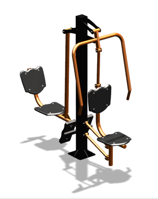 Уличный тренажер "Жим от груди Жим ногами" УТ304 в Донецке