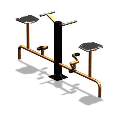 Уличный тренажер  "Вело двойной"   УТ211 в Донецке