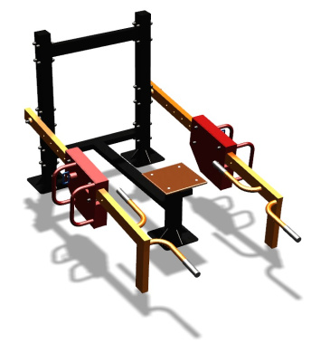 Силовой уличный тренажер  "Приседания/Шраги"  УТ413 в Донецке