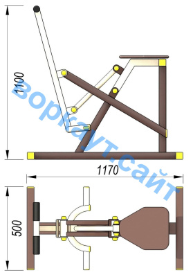 Уличный тренажер "Наездник " УТ 006 в Донецке