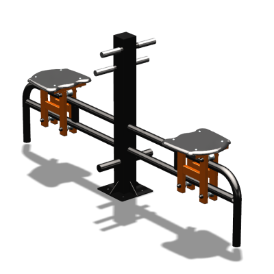 Уличный тренажер  "Каталка двойная"   УТ215 в Донецке