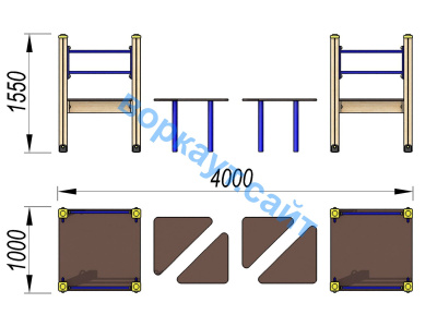 Детский спортивный комплекс Мостик ДСК 3114 в Донецке
