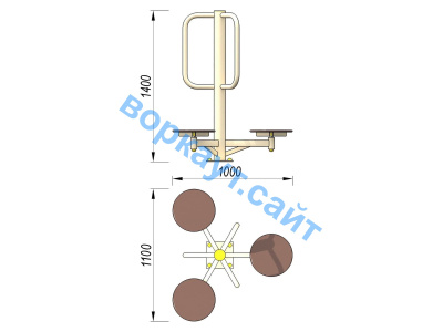 Уличный тренажер Орбита УТ 011 в Донецке
