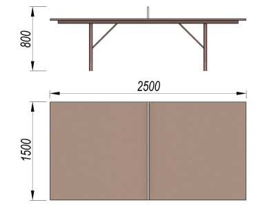Теннисный стол МАФ 3517 в Донецке