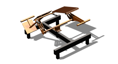 Силовой уличный тренажер  "Пресс Гиперэкстензия"  УТ420 в Донецке