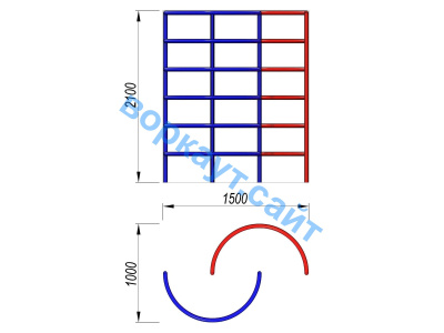 Шведская стенка полукруглая ДСК 3503 в Донецке