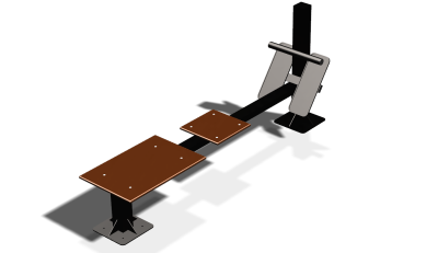 Силовой уличный тренажер  "Скамья для пресса"  УТ415 в Донецке